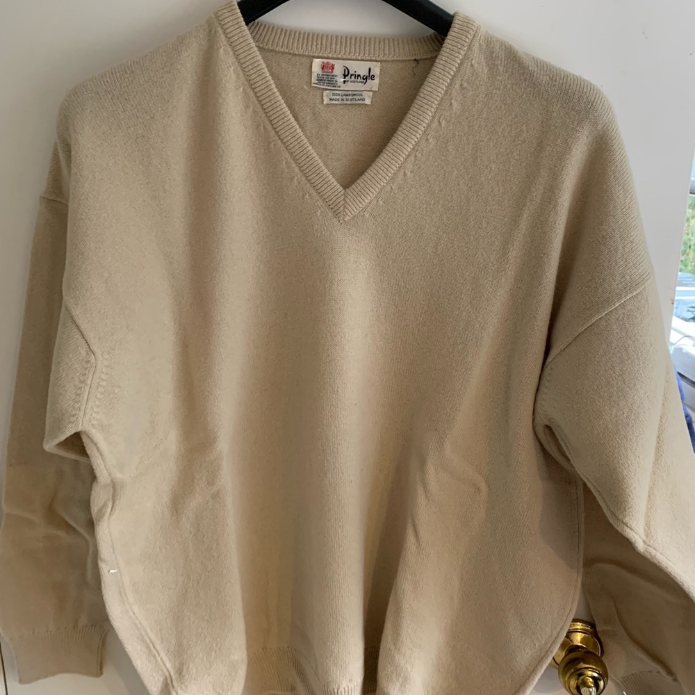 Classic White, Pringle V-Neck